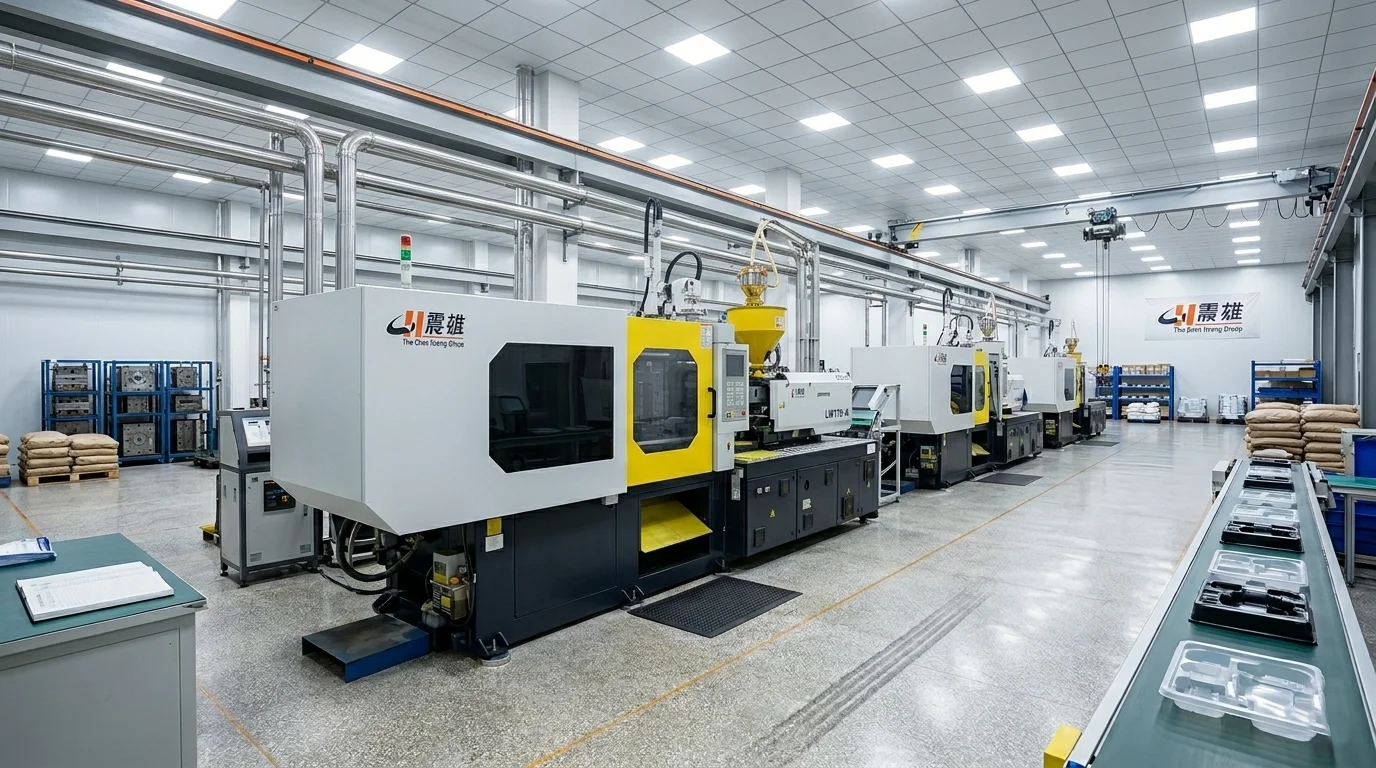 MANKE injection molding workshop — 12 production lines